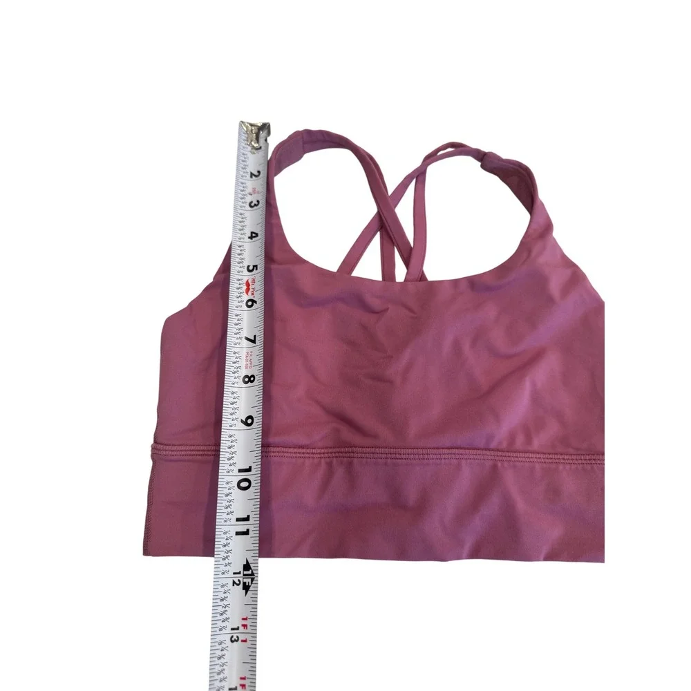 Lululemon Energy Bra First Release 4   Pink Strappy Yoga Run Rare